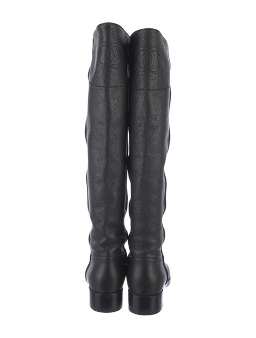 Chanel 2011 Interlocking CC Logo Riding Boots