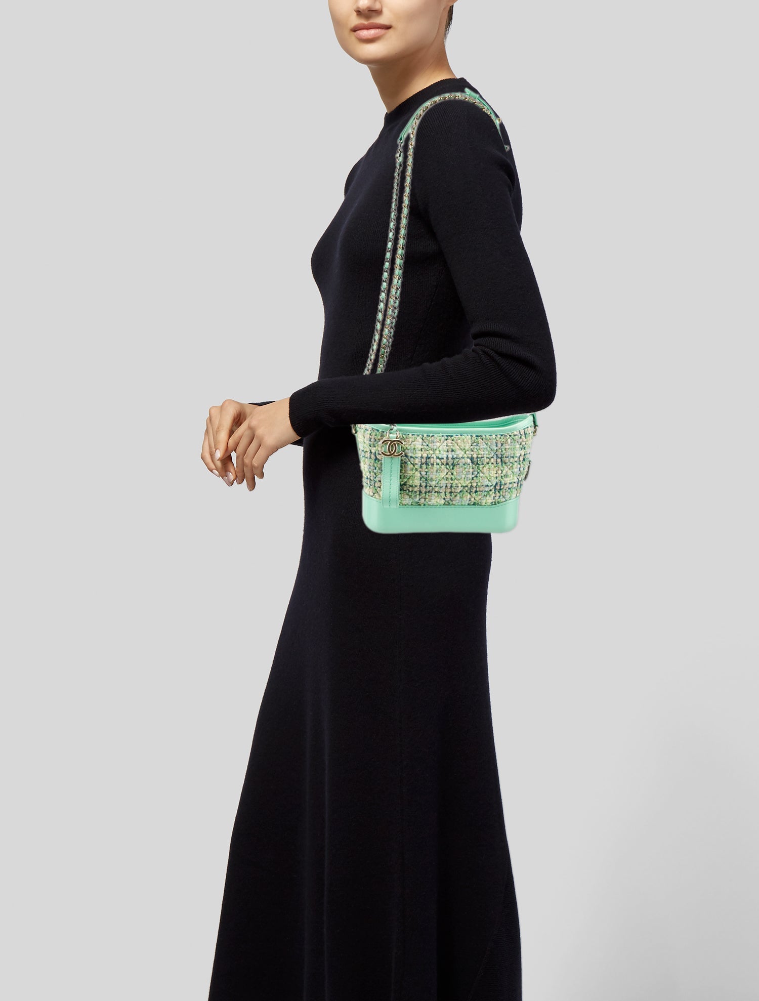 Chanel Small Tweed Gabrielle Hobo