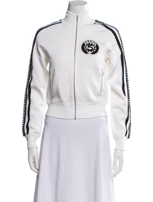 Chanel 2023 Graphic Print Bomber Jacket