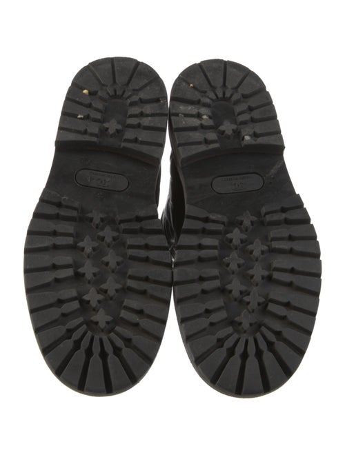 Chanel 2018 Interlocking CC Logo Combat Boots