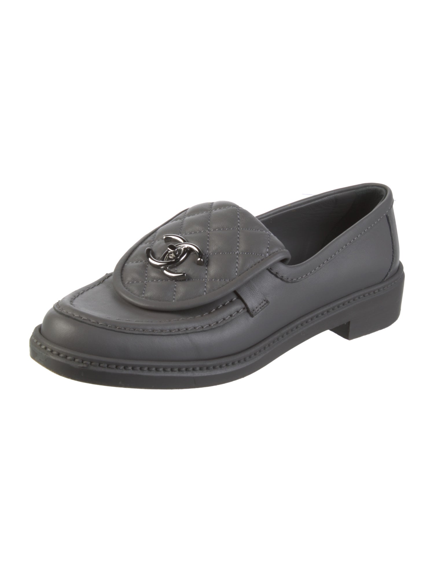 Chanel 2022 Interlocking CC Logo Loafers