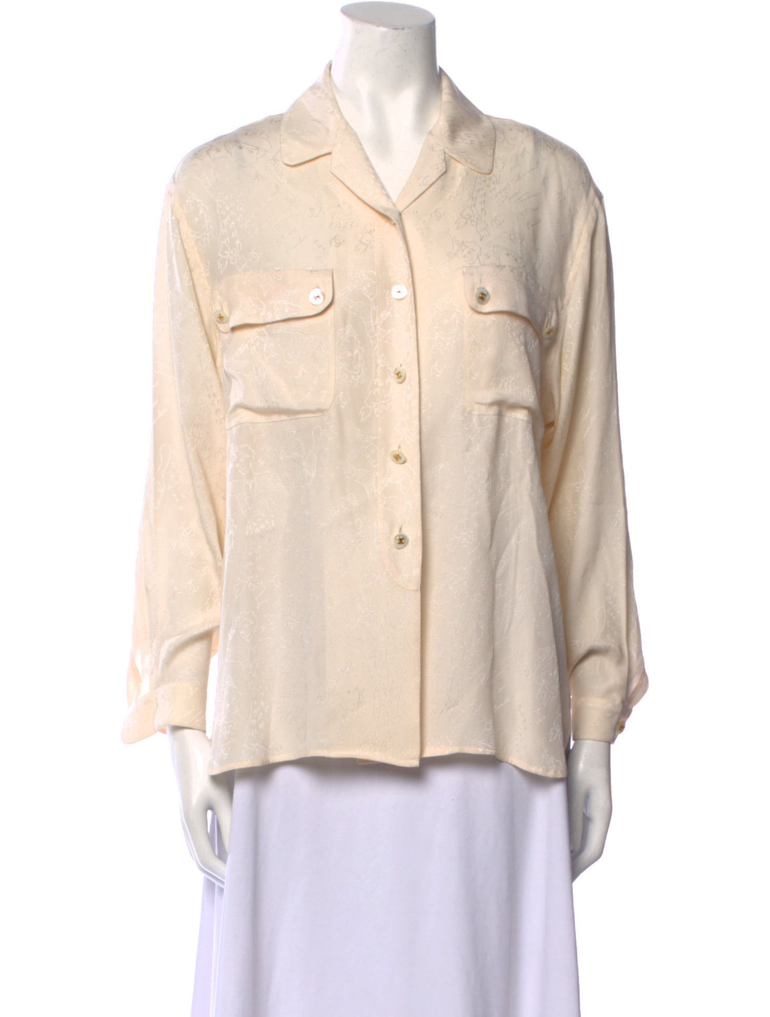 Chanel Vintage 1988 Button-Up Top