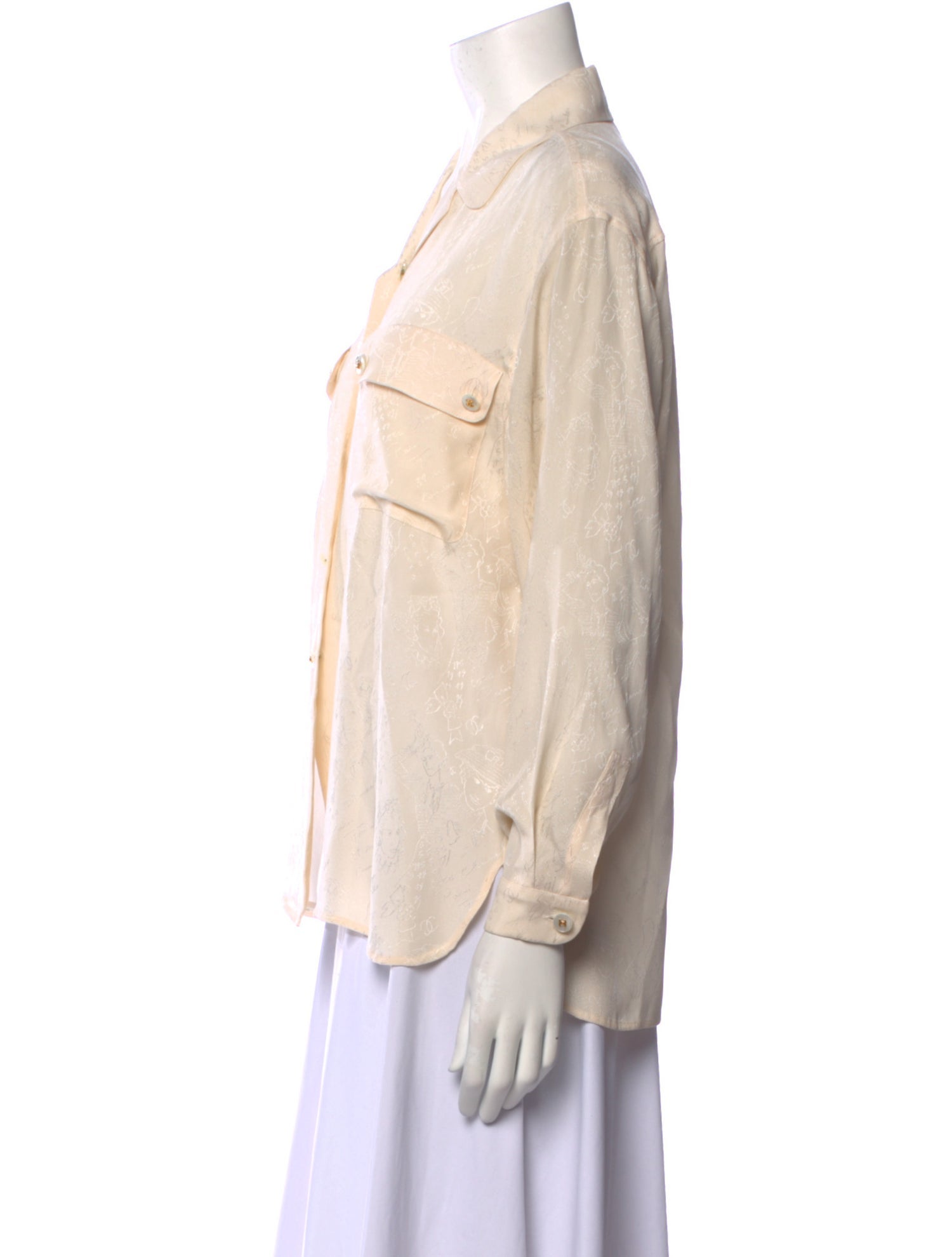 Chanel Vintage 1988 Button-Up Top