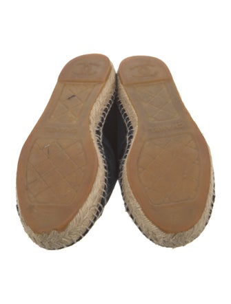Chanel 2017 Interlocking CC Logo Espadrilles