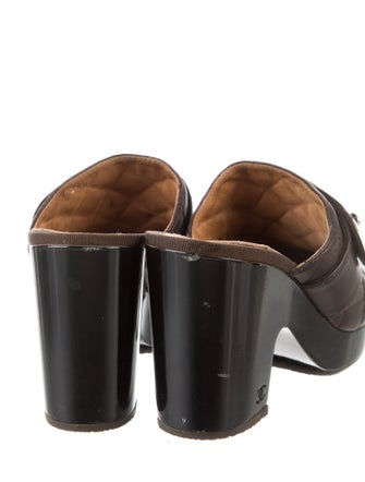 Chanel 2011 Interlocking CC Logo Mules