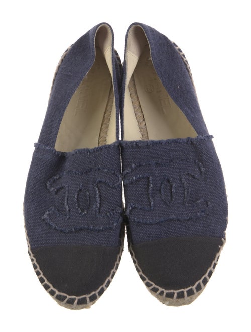 Chanel Interlocking CC Logo Denim Espadrilles