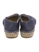 Chanel Interlocking CC Logo Denim Espadrilles