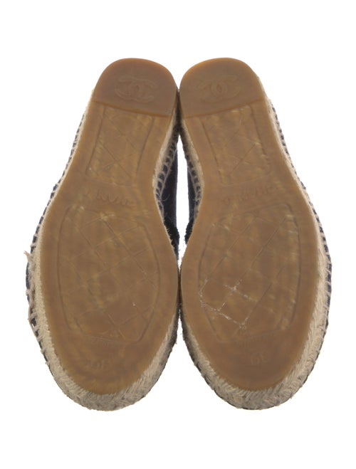 Chanel Interlocking CC Logo Denim Espadrilles