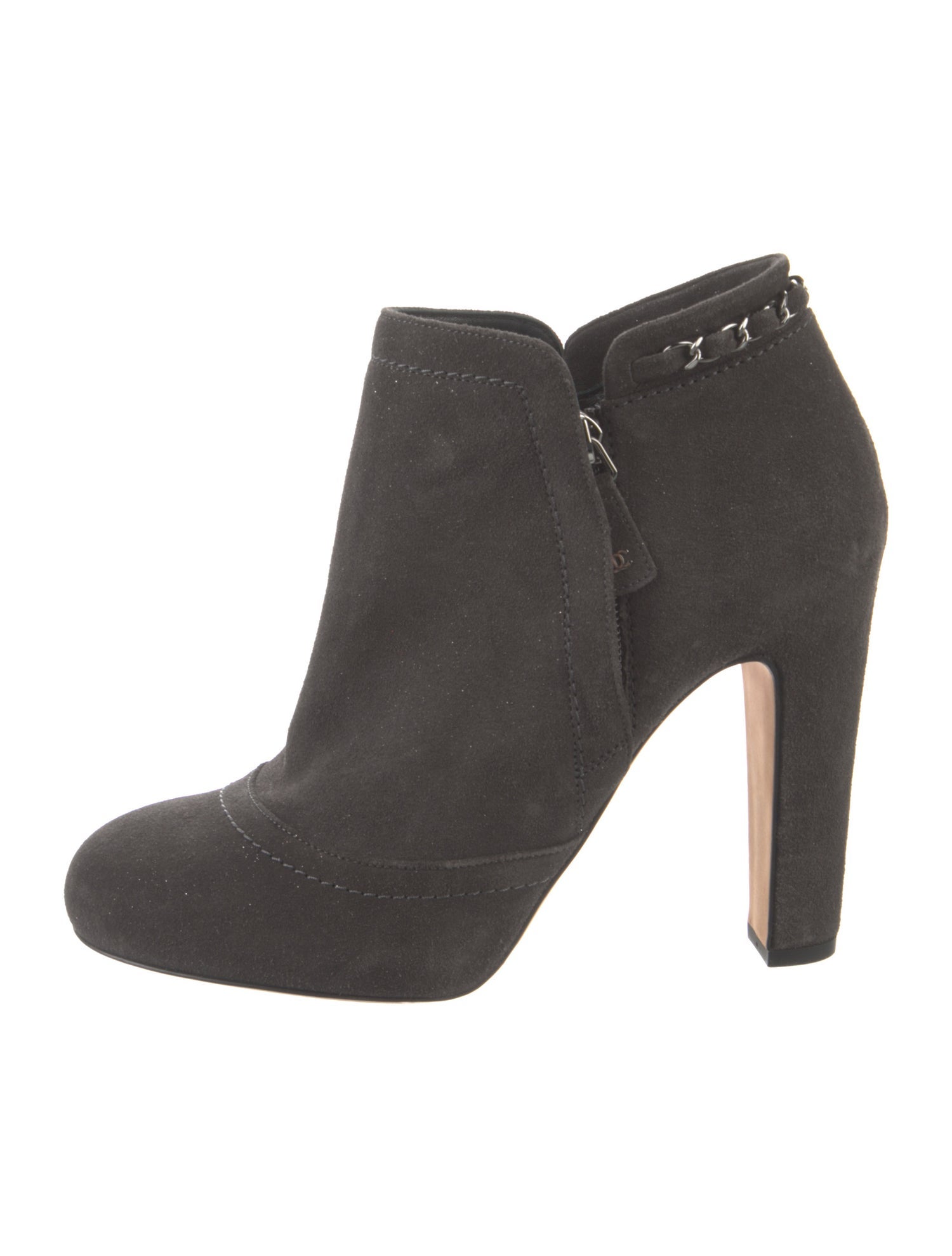 Chanel 2014 Interlocking CC Logo Boots