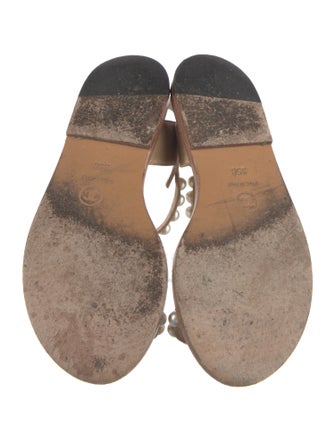 Chanel Interlocking CC Logo Satin Sandals