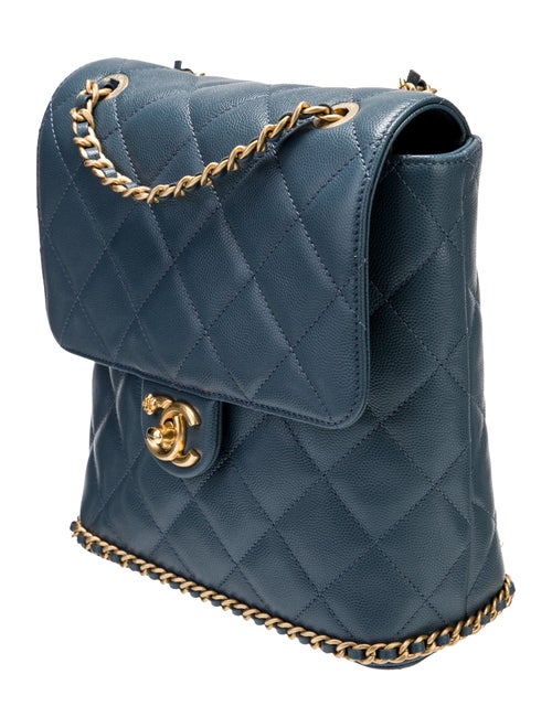 Chanel 2023 Camellia Chain Around Backpack
