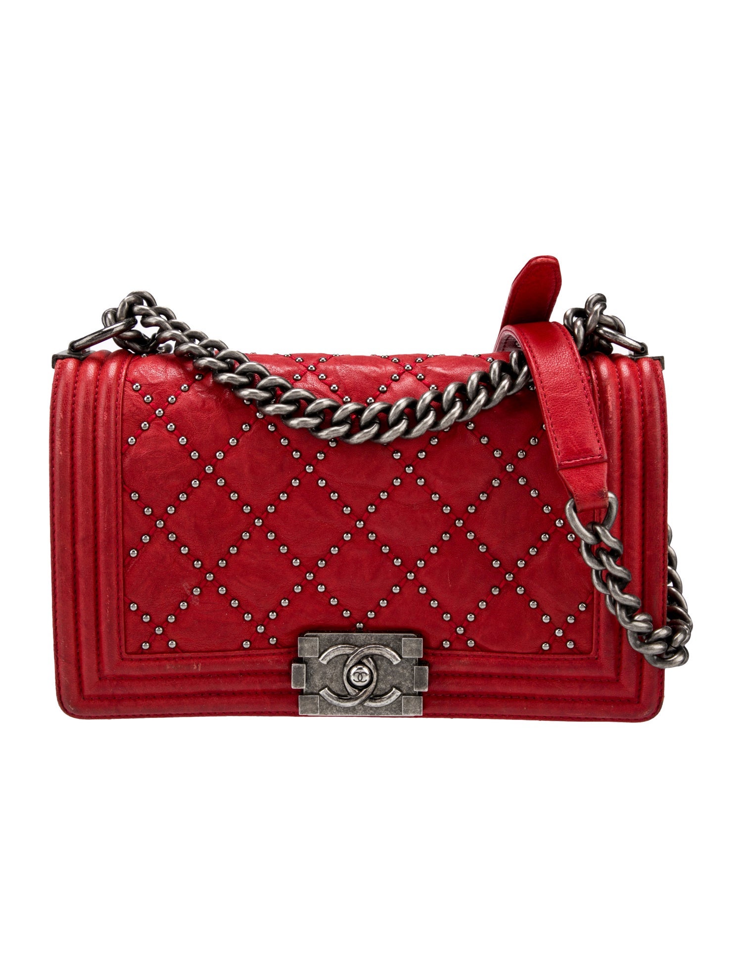 Chanel Medium Studded Boy Bag