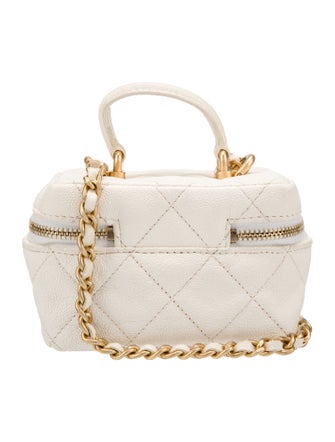 Chanel Mini Top Handle Vanity w/ Chain