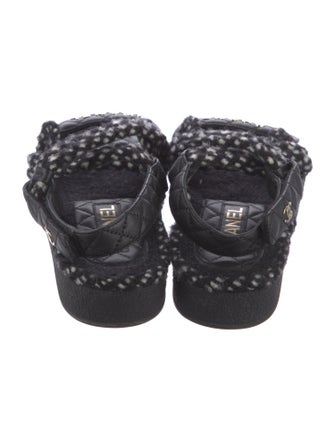 Chanel 2021 Interlocking CC Logo Slingback Sandals