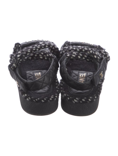 Chanel 2021 Interlocking CC Logo Slingback Sandals