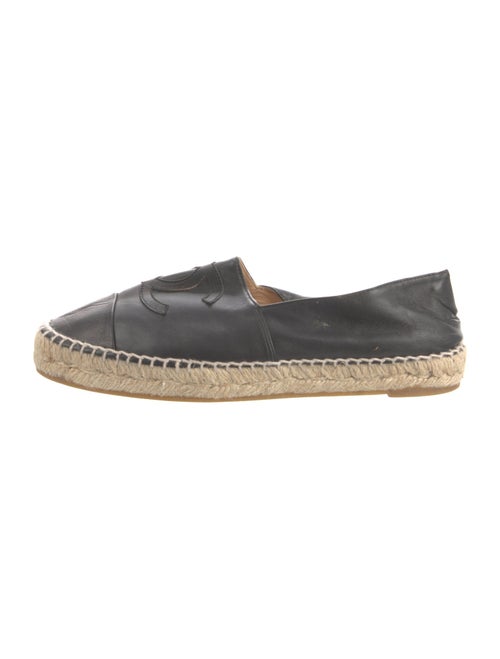 Chanel Interlocking CC Logo Lambskin Espadrilles