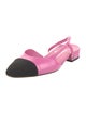 Chanel 2024 Interlocking CC Logo Slingback Flats