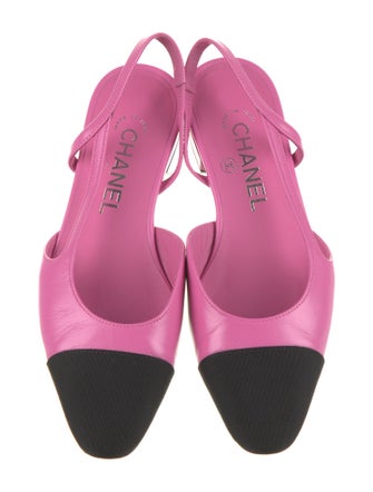 Chanel 2024 Interlocking CC Logo Slingback Flats