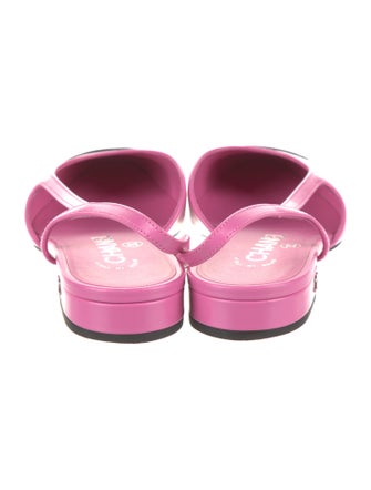 Chanel 2024 Interlocking CC Logo Slingback Flats