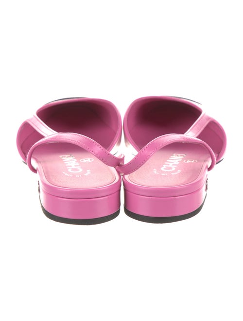 Chanel 2024 Interlocking CC Logo Slingback Flats