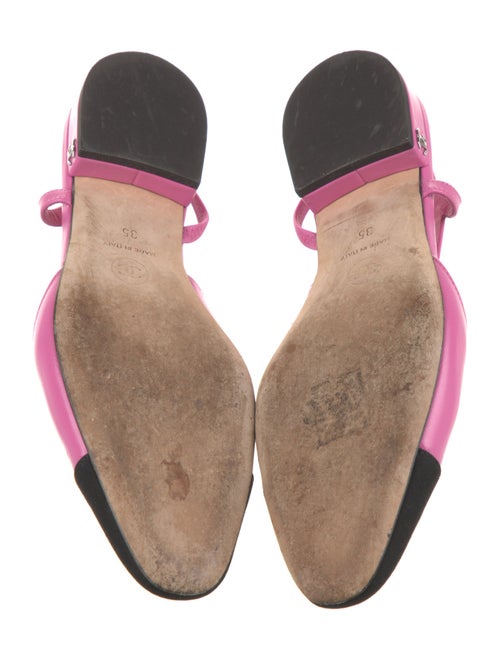 Chanel 2024 Interlocking CC Logo Slingback Flats