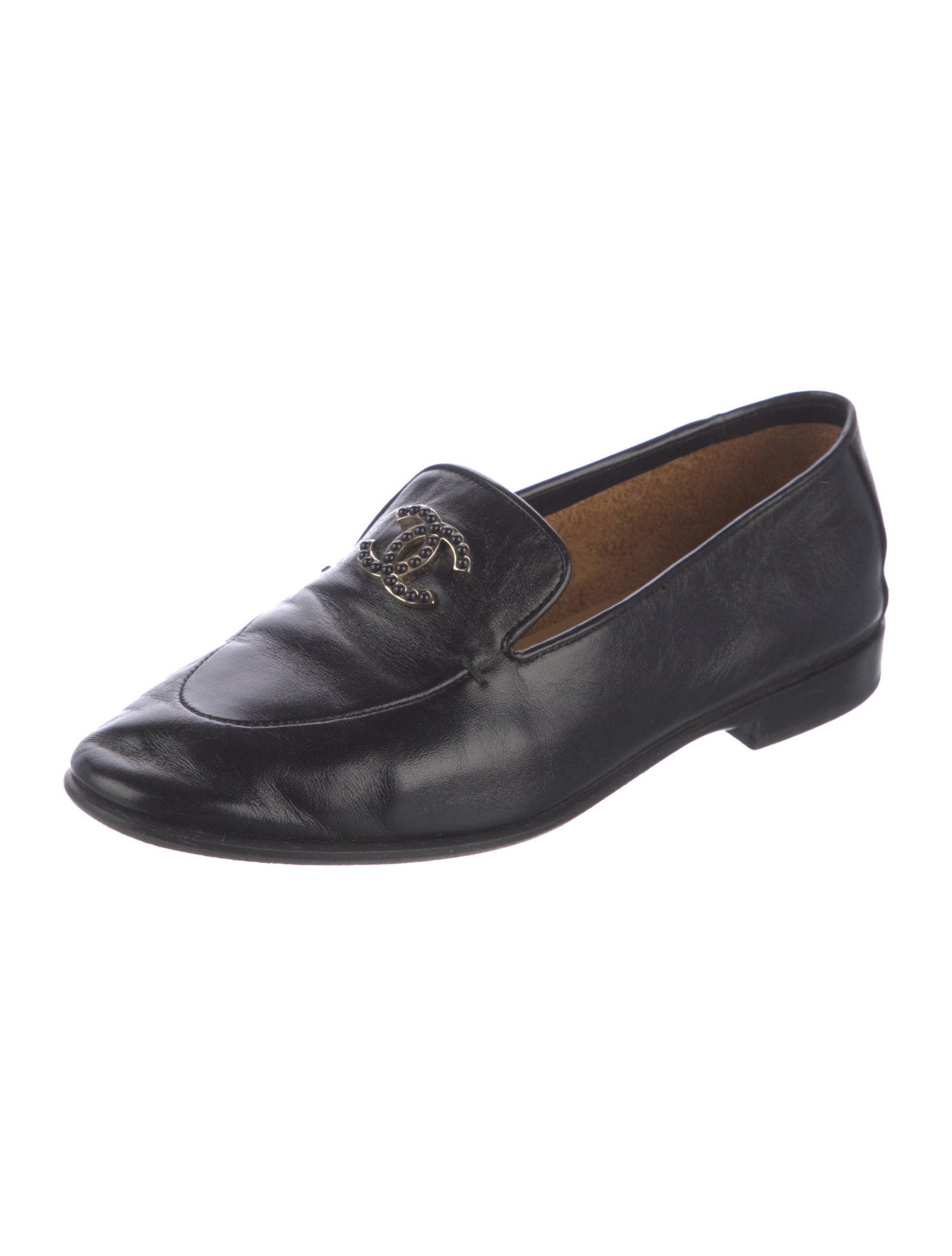 Chanel 2023 Interlocking CC Logo Loafers