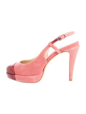 Chanel Platform Cap-Toe Pumps