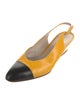 Chanel Leather Slingback Pumps