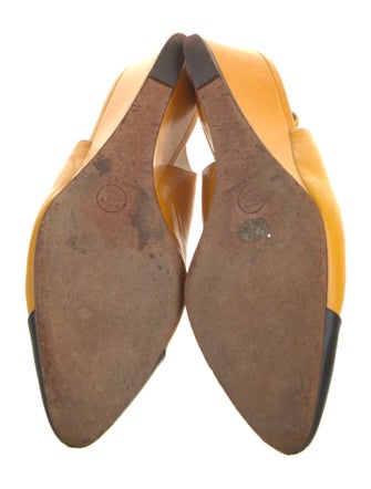 Chanel Leather Slingback Pumps