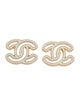 Chanel 2024 Resin CC Stud Earrings