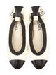 Chanel Interlocking CC Logo Leather Ballet Flats
