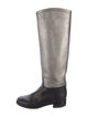 Chanel 2012 Interlocking CC Logo Riding Boots
