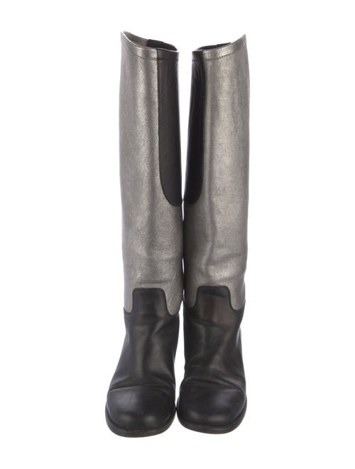 Chanel 2012 Interlocking CC Logo Riding Boots
