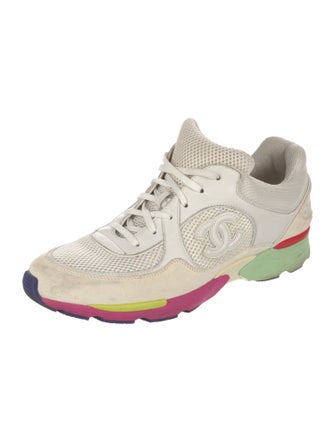 Chanel Interlocking CC Logo Mesh Chunky Sneakers