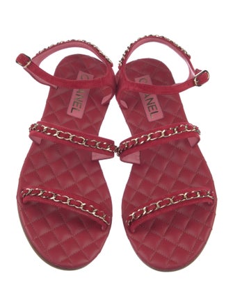 Chanel 2021 Interlocking CC Logo Gladiator Sandals