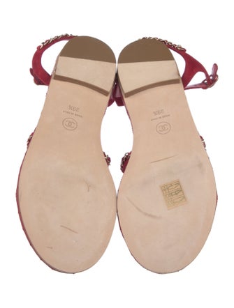 Chanel 2021 Interlocking CC Logo Gladiator Sandals