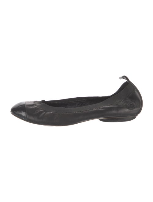 Chanel Interlocking CC Logo Lambskin Ballet Flats