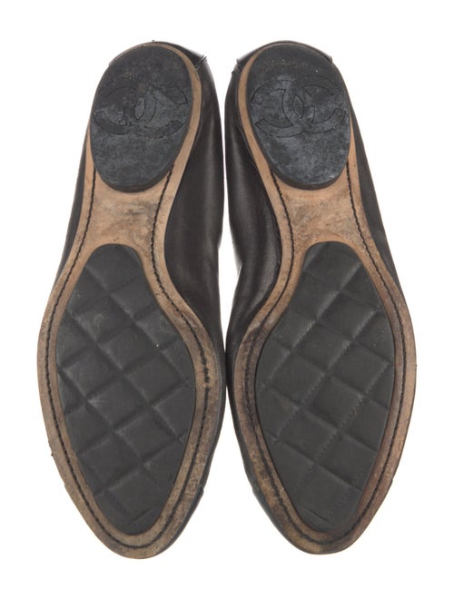 Chanel Interlocking CC Logo Lambskin Ballet Flats