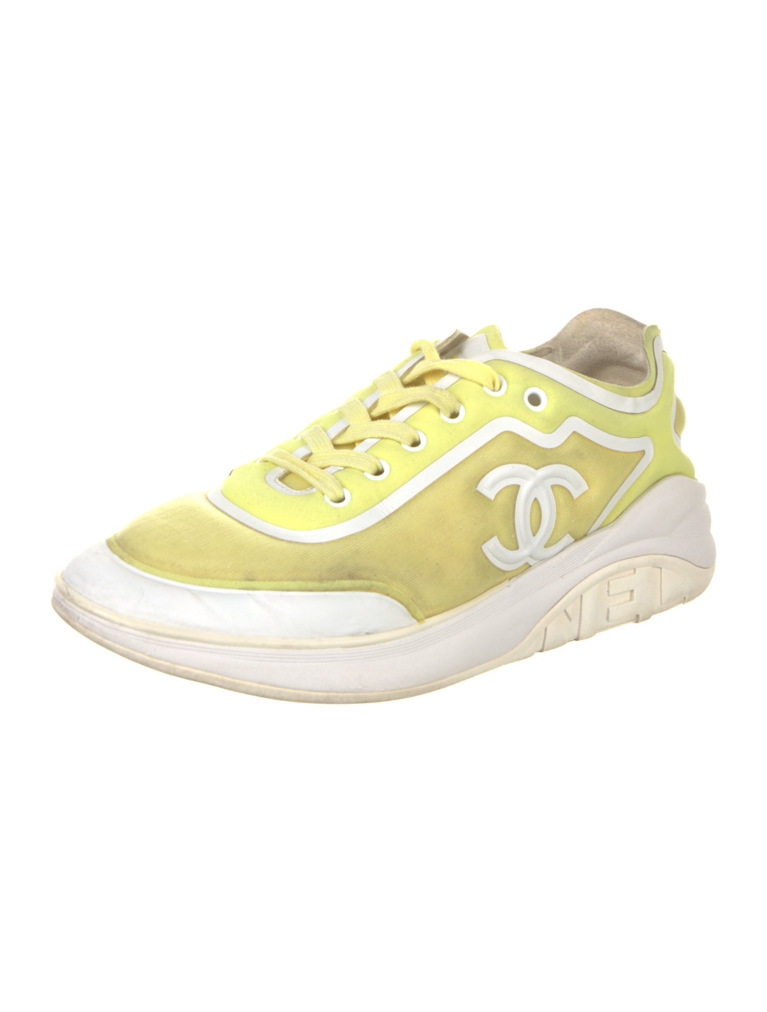 Chanel Interlocking CC Logo Mesh Sneakers