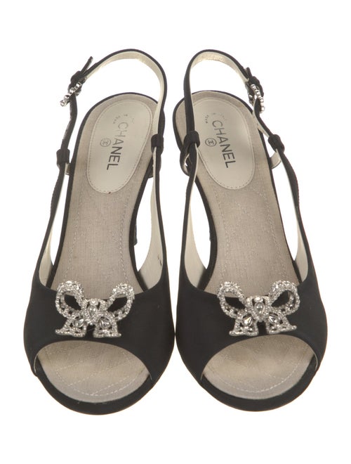 Chanel 2016 Interlocking CC Logo Slingback Sandals