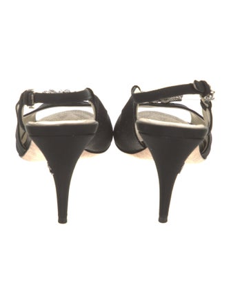 Chanel 2016 Interlocking CC Logo Slingback Sandals