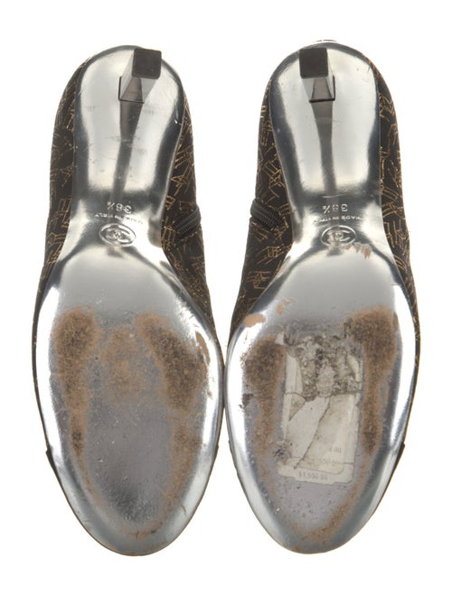 Chanel Interlocking CC Logo Canvas Boots