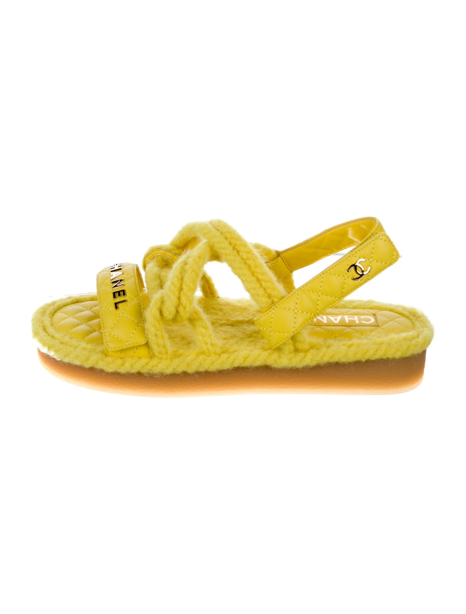 Chanel 2021 Interlocking CC Logo Sandals