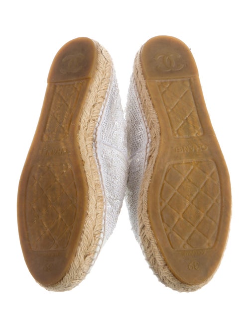 Chanel Interlocking CC Logo Sequins Espadrilles
