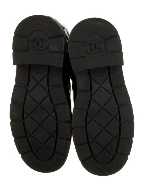 Chanel 2024 Interlocking CC Logo Combat Boots