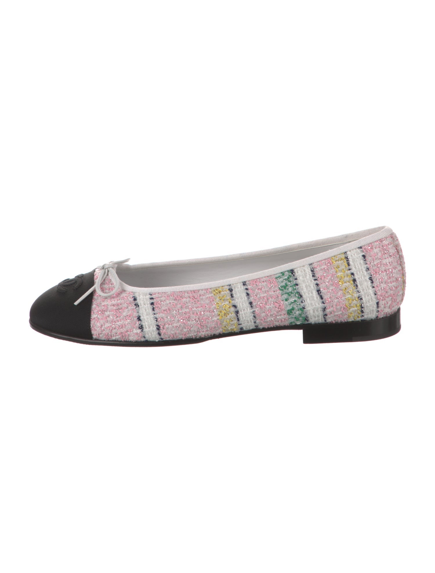 Chanel 2024 Interlocking CC Logo Ballet Flats