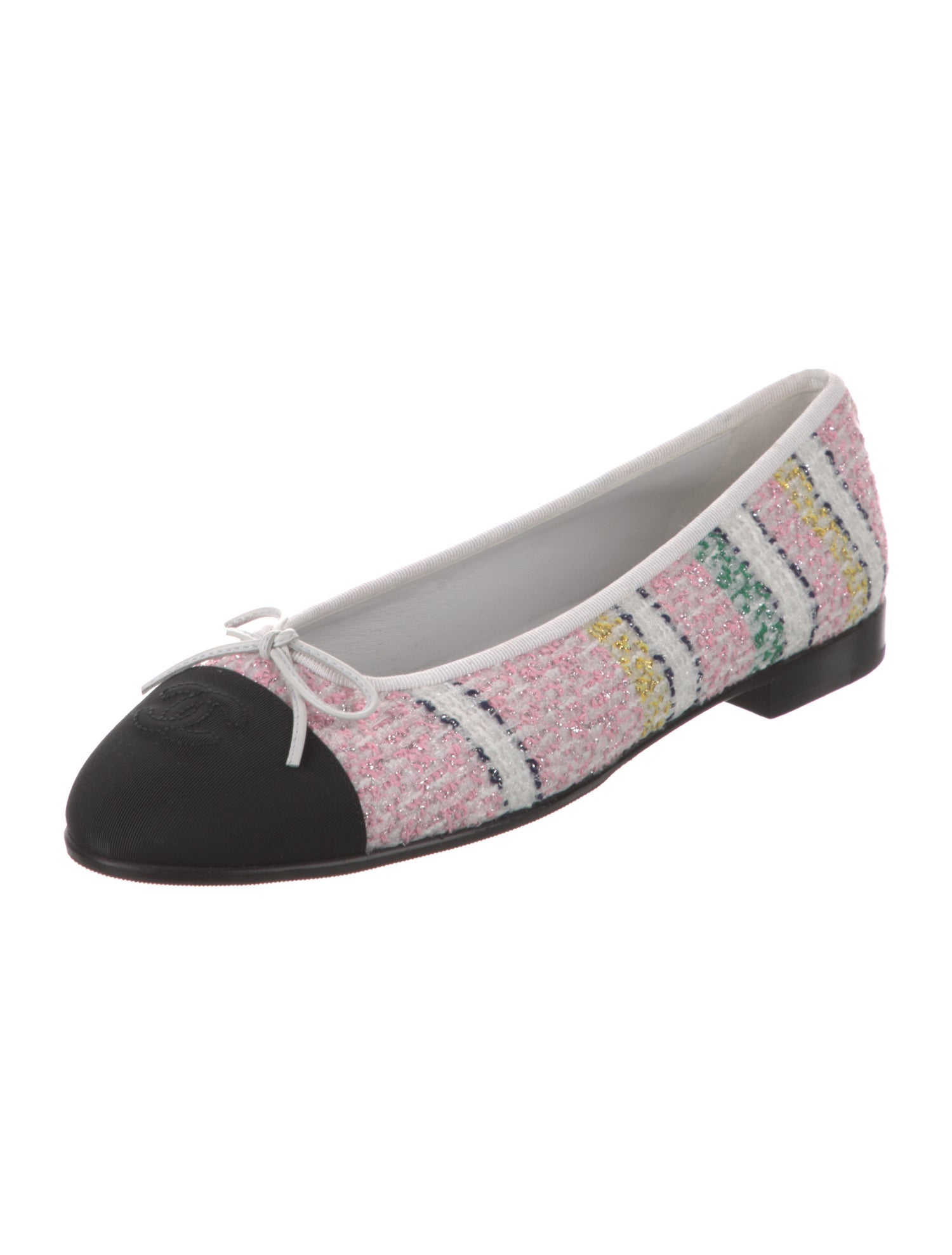 Chanel 2024 Interlocking CC Logo Ballet Flats