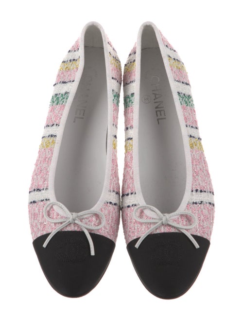 Chanel 2024 Interlocking CC Logo Ballet Flats