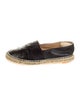 Chanel Interlocking CC Logo Lambskin Espadrilles