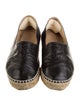 Chanel Interlocking CC Logo Lambskin Espadrilles